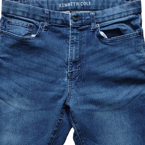 Kenneth Cole Men's 34/30 Blue Jeans - Picture 2 of 5